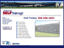 Tablet Screenshot of driftwoodselfstorage.com